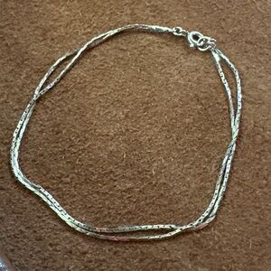 Vintage 1/20 12K Gold Filled Double Strand Snake Chain Bracelet